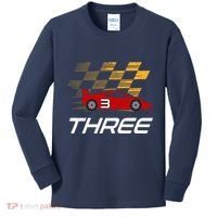 3rd Birthday Race Car Gift I Three Years Old Boy Kids Long Sleeve Shirt thumb 0
