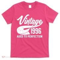 30th Birthday Sporty Vintage 1996 Age To Perfection  T-Shirt thumb 0