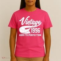 30th Birthday Sporty Vintage 1996 Age To Perfection  T-Shirt thumb 4