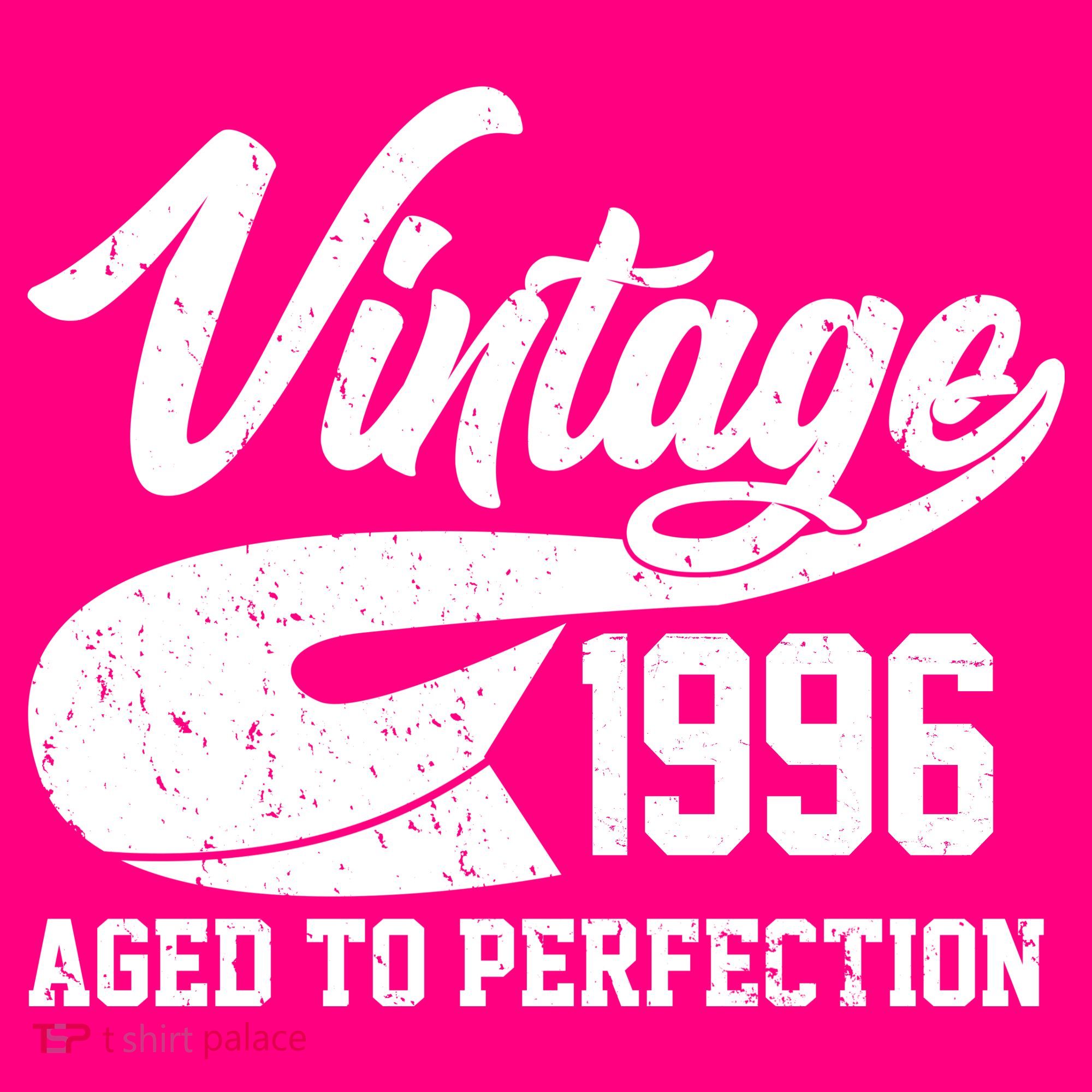 30th Birthday Sporty Vintage 1996 Age To Perfection  T-Shirt