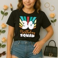 30th Birthday Squad 30 Years Old Comfort Colors Boxy T-Shirt thumb 2