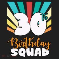 30th Birthday Squad 30 Years Old Comfort Colors Boxy T-Shirt thumb 3