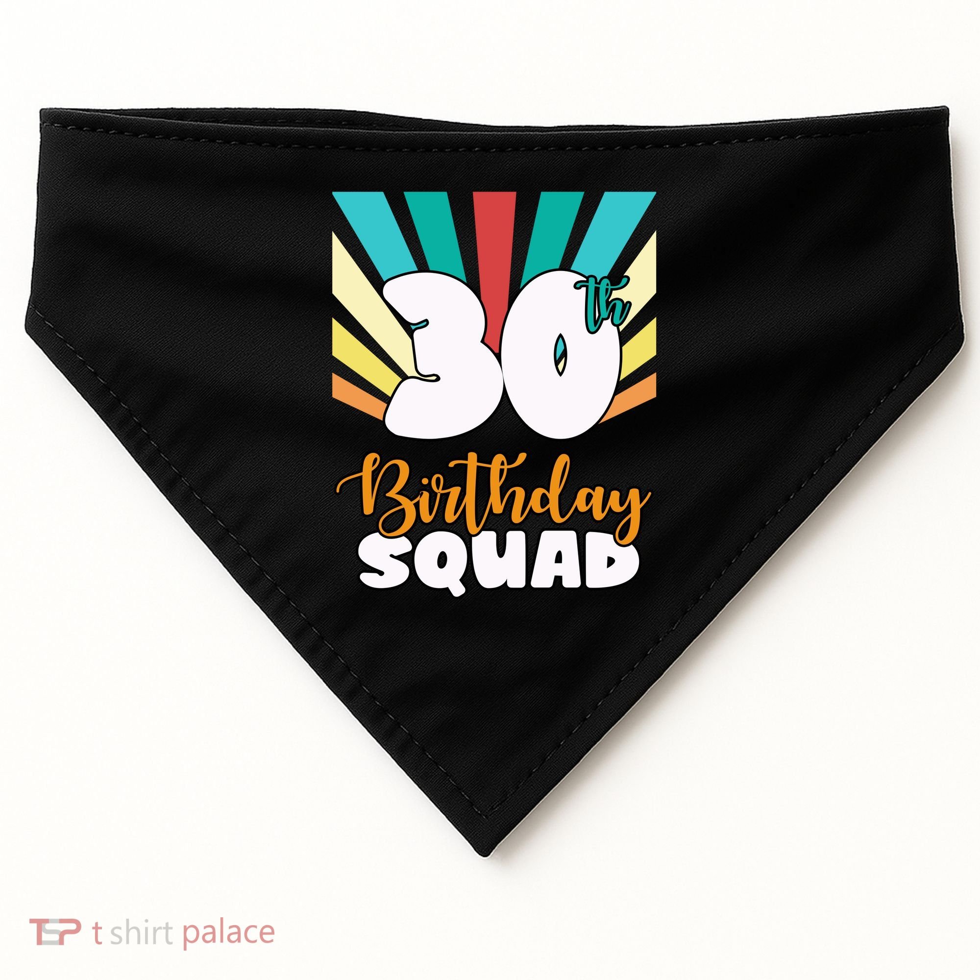 30th Birthday Squad 30 Years Old USA-Made Doggie Bandana