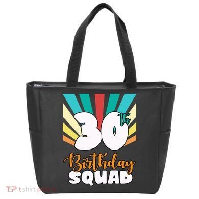 30th Birthday Squad 30 Years Old Tote Bag
