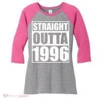 30th Birthday Straight Outta 1996 Women's Tri-Blend 3/4-Sleeve Raglan Shirt thumb 0