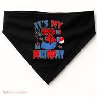 3rd Birthday Spider Web Theme Party Three 3 Year Bday USA-Made Doggie Bandana thumb 0