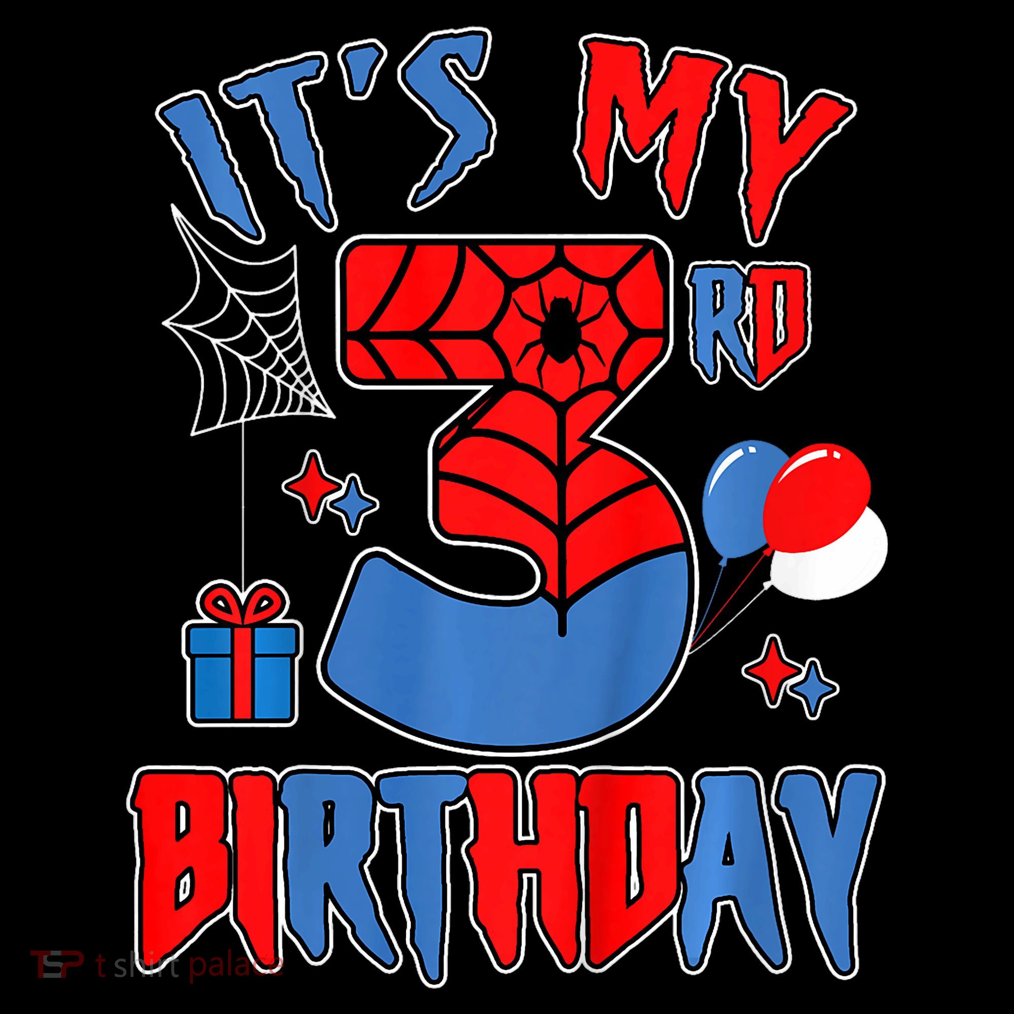 3rd Birthday Spider Web Theme Party Three 3 Year Bday Backpack
