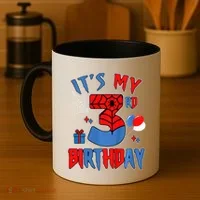 3rd Birthday Spider Web Theme Party Three 3 Year Bday Coffee Mug thumb 4