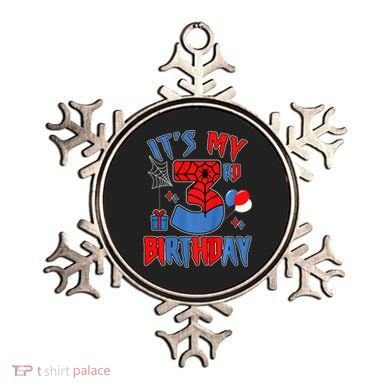 3rd Birthday Spider Web Theme Party Three 3 Year Bday Ornament