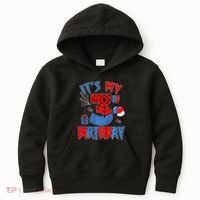 3rd Birthday Spider Web Theme Party Three 3 Year Bday Kids Hoodie thumb 0