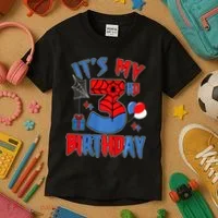 3rd Birthday Spider Web Theme Party Three 3 Year Bday Kids T-Shirt thumb 3