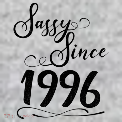 30th Birthday Sassy Since 1996 The Baniff Cuffed Pom Beanie