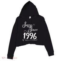 30th Birthday Sassy Since 1996 Crop Fleece Hoodie thumb 0