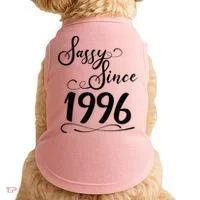 30th Birthday Sassy Since 1996 Doggie Tank thumb 0