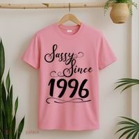 30th Birthday Sassy Since 1996 T-Shirt thumb 2