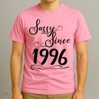 30th Birthday Sassy Since 1996 T-Shirt thumb 3
