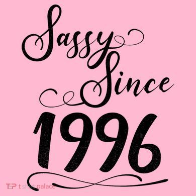 30th Birthday Sassy Since 1996 V-Neck T-Shirt