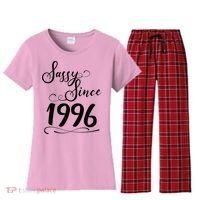 30th Birthday Sassy Since 1996 Women's Flannel Pajama Set thumb 0