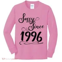30th Birthday Sassy Since 1996 Kids Long Sleeve Shirt thumb 0