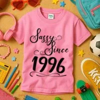 30th Birthday Sassy Since 1996 Kids T-Shirt thumb 3