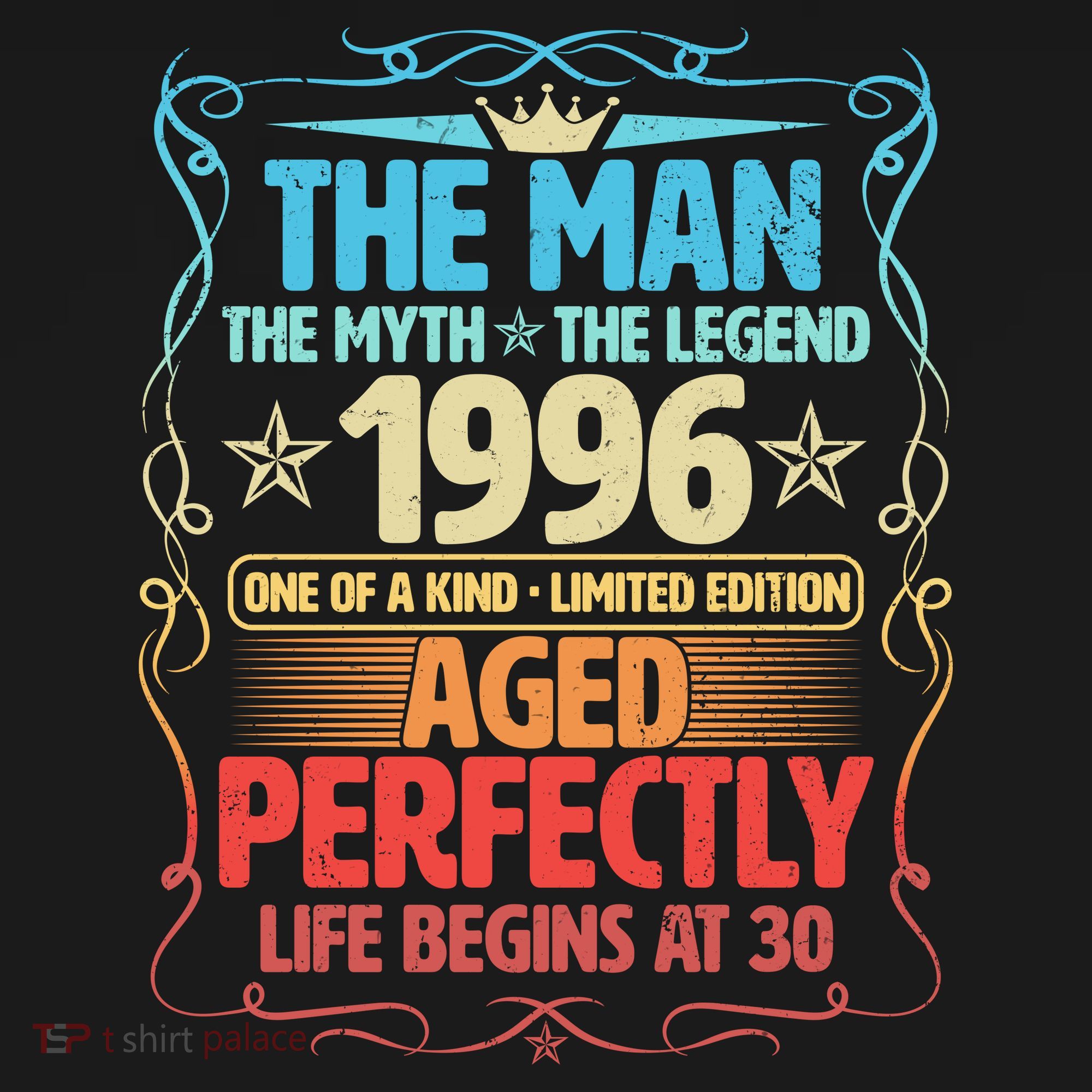 30th Birthday The Man The Myth The Legend 1996 One Of A Kind Limited Edition Women's Tank Top