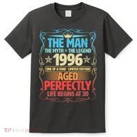 30th Birthday The Man The Myth The Legend 1996 One Of A Kind Limited Edition T-Shirt thumb 0