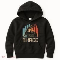 3rd Birthday Train Funny 3 Year Old Train Birthday Boy Girl Kids Hoodie thumb 0