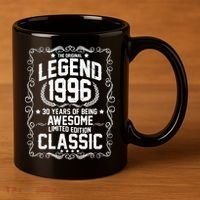 30th Birthday The Original Legend 1996 Awesome Classic  11oz C Handle Ceramic Mug thumb 3