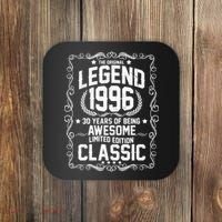 30th Birthday The Original Legend 1996 Awesome Classic  Coaster thumb 0
