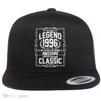 30th Birthday The Original Legend 1996 Awesome Classic  Flat Bill Trucker Hat thumb 0