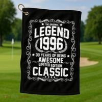 30th Birthday The Original Legend 1996 Awesome Classic  Golf Towel thumb 1
