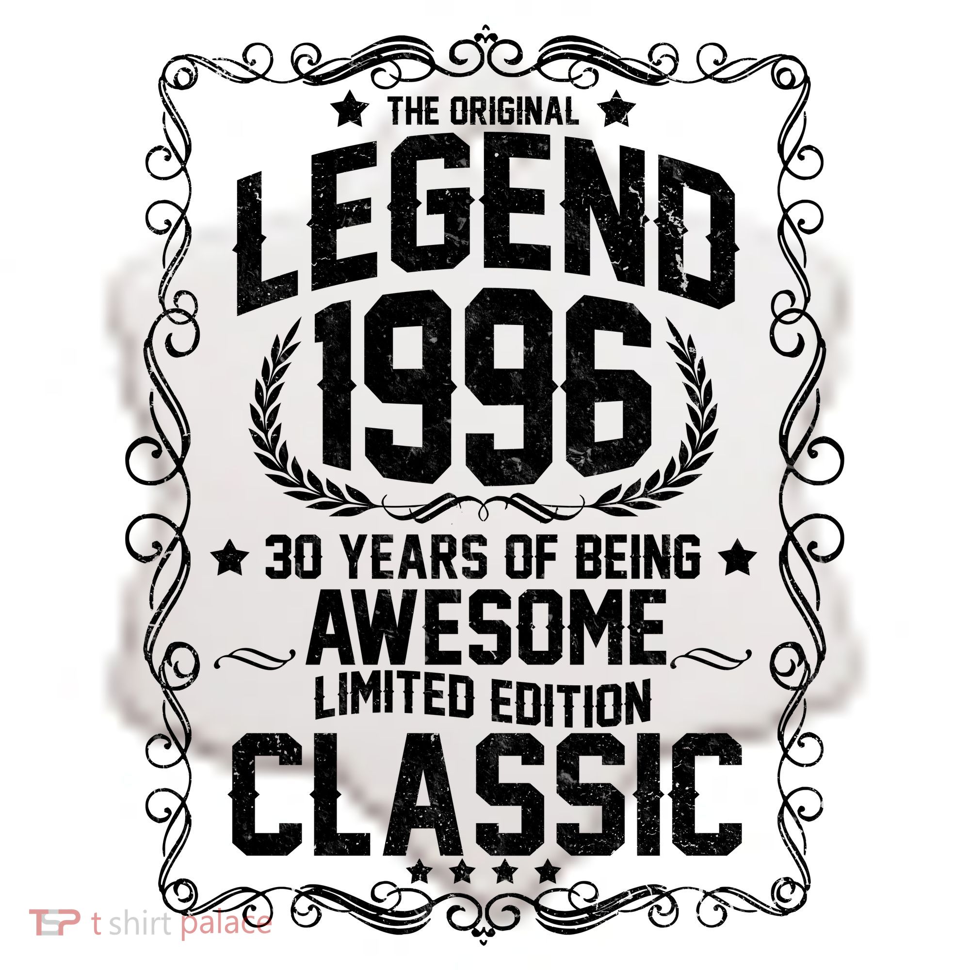 30th Birthday The Original Legend 1996 Awesome Classic  Ceramic Ornament