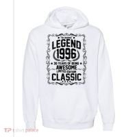 30th Birthday The Original Legend 1996 Awesome Classic  Comfort Colors Garment-Dyed Hooded Sweatshirt thumb 0