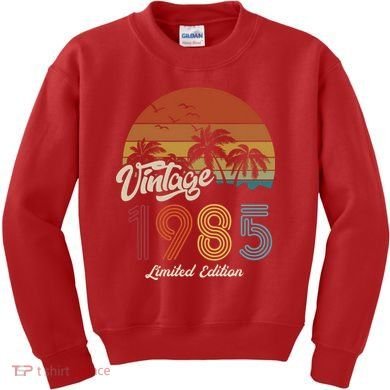 38th Birthday Vintage Limited Edition 1985 Kids Sweatshirt