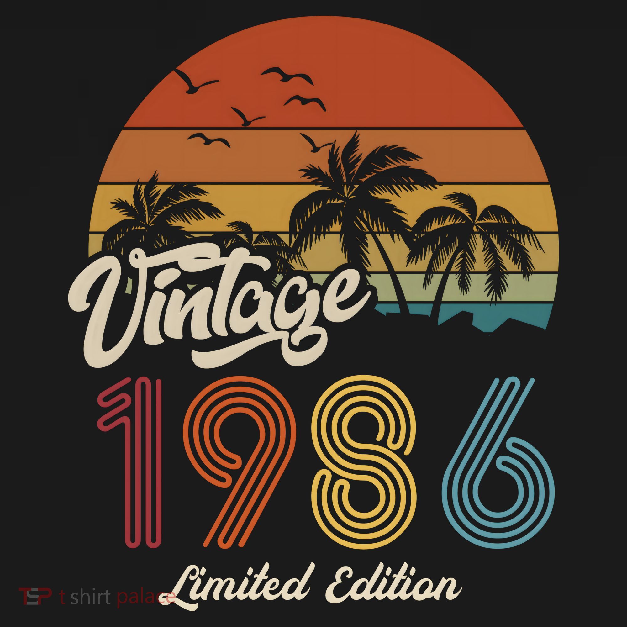 37th Birthday Vintage Limited Edition 1986 T-Shirt