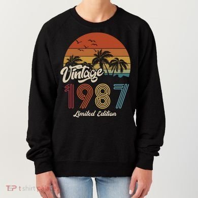 36th Birthday Vintage Limited Edition 1987 Women's Sweatshirt