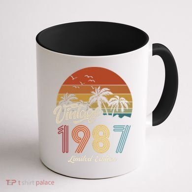 36th Birthday Vintage Limited Edition 1987 Coffee Mug back