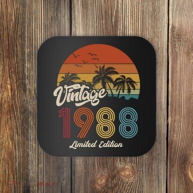 35th Birthday Vintage Limited Edition 1988 Coaster
