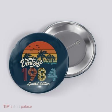 39th Birthday Vintage Limited Edition 1984 Button