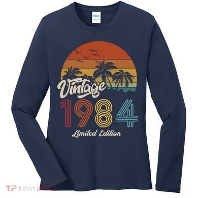 39th Birthday Vintage Limited Edition 1984 Women's Long Sleeve Shirt