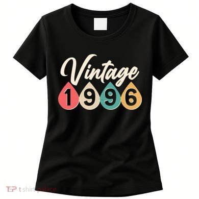 30th Birthday Vintage 1996 Retro Teardrop Design  Women's T-Shirt