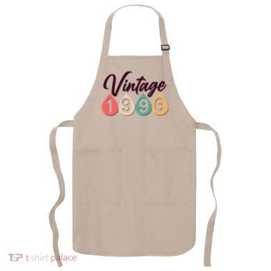 30th Birthday Vintage 1996 Retro Teardrop Design  Apron