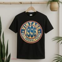 30th Birthday Vintage 1996 All Original Parts Shield Emblem  T-Shirt thumb 2