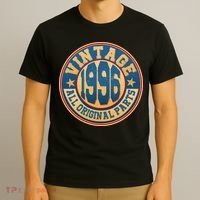 30th Birthday Vintage 1996 All Original Parts Shield Emblem  T-Shirt thumb 3