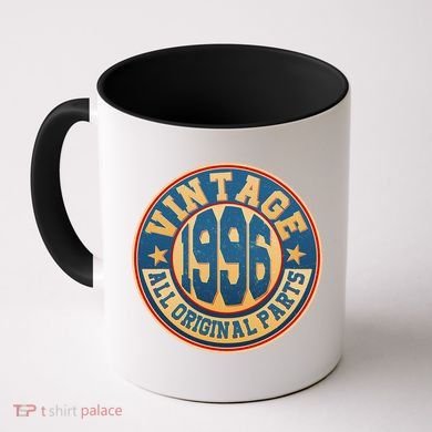30th Birthday Vintage 1996 All Original Parts Shield Emblem  Coffee Mug