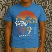 32nd Birthday Vintage Limited Edition 1991 T-Shirt thumb 3