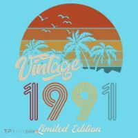 32nd Birthday Vintage Limited Edition 1991 T-Shirt thumb 6