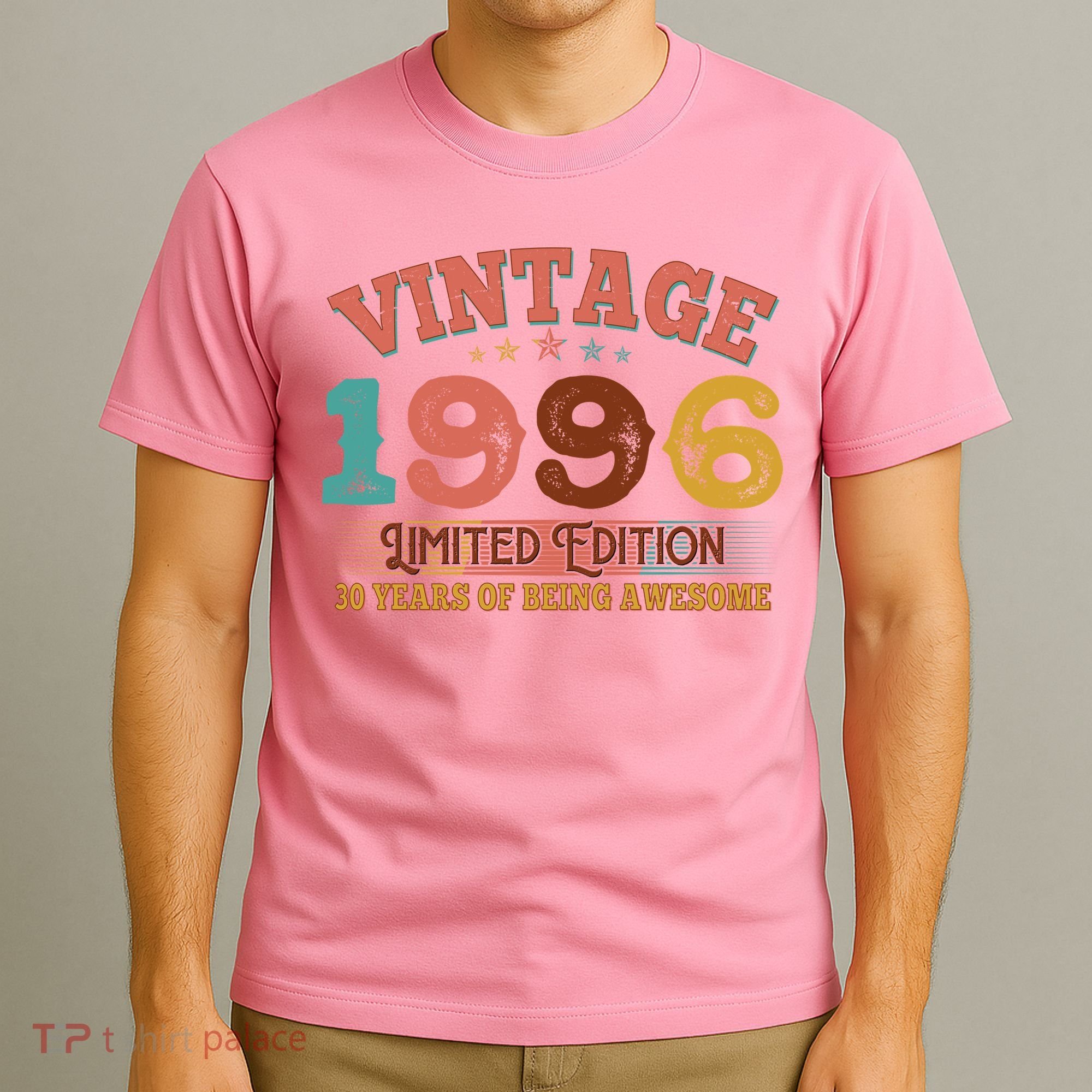 30th Birthday Vintage 1996 Limited Edition 30 Years Of Being Awesome T-Shirt