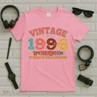 30th Birthday Vintage 1996 Limited Edition 30 Years Of Being Awesome T-Shirt thumb 5