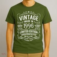 30th Birthday Vintage Made In 1996 Premium Quality Authentic Classic Birthday T-Shirt thumb 3